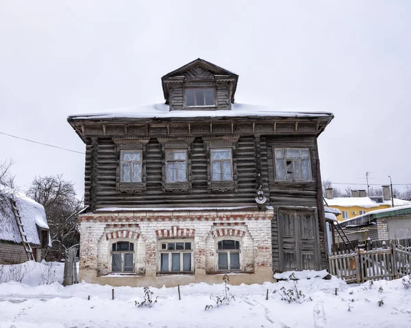 Gorokhovets Rusia Diciembre 2018 Casa Tradicional Dos Pisos Para Comerciantes — Foto de Stock