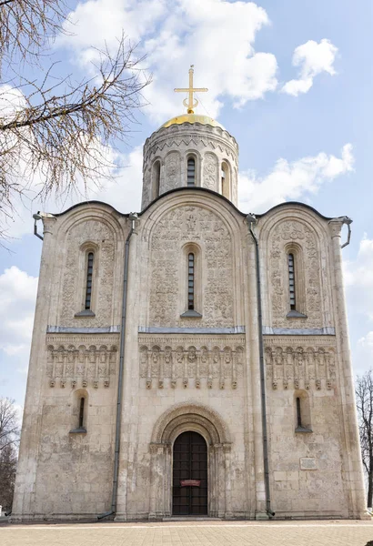 Demetrius Cathedral Uitzicht Vanuit Het Westen Vladimir Rusland — Stockfoto