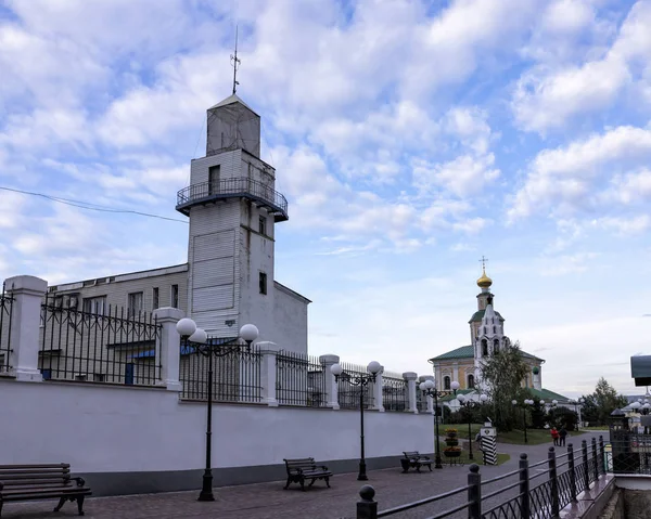 Oude Historische Brandweertoren Georgievskaya Street Vladimir Stad Rusland — Stockfoto