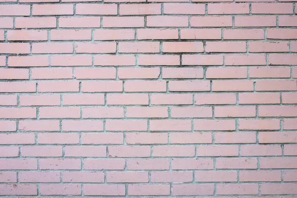 Ściana Murowana Malowana Różowo — Zdjęcie stockowe
