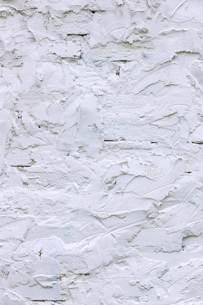 Branco Áspero Parede Pastoso Textura Fundo — Fotografia de Stock