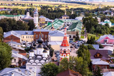 Eski tarihi Rus kasabası Suzdal 'ın hava manzarası