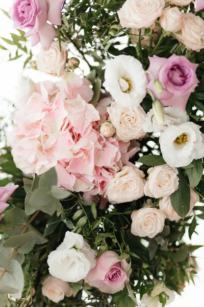 Close up flowers. Wedding decoration. Floral background. Flowers background — Stock Photo, Image