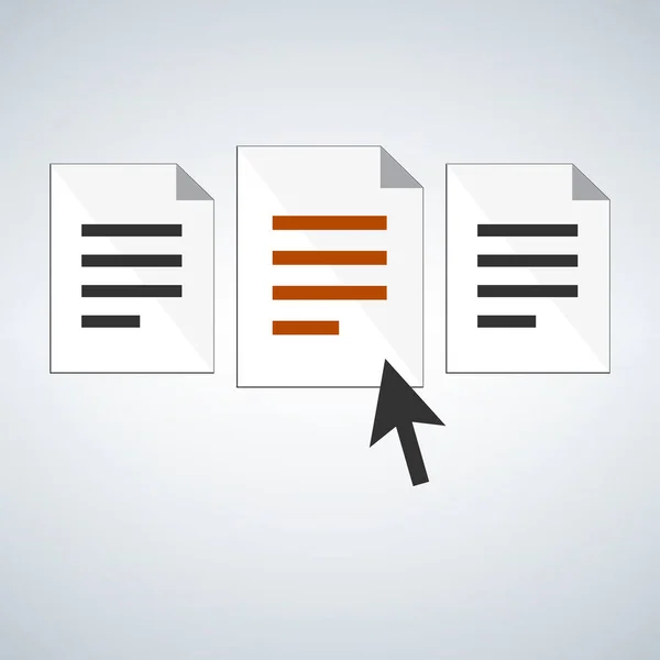 Choisissez Document Concept Application Concept Gestion Des Ressources Humaines Documents — Image vectorielle