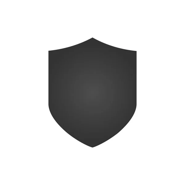Icona scudo in stile piatto alla moda isolata su sfondo bianco. Simbolo scudo per il design del tuo sito web, logo, app, UI. Illustrazione vettoriale . — Vettoriale Stock