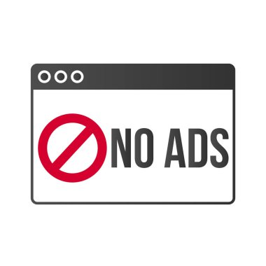 Reklam blok popup afiş kilit kavram vektör.