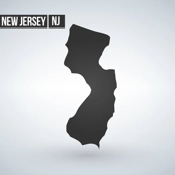 Az USA New Jersey területén vektoros illusztráció megjelenítése. — Stock Vector