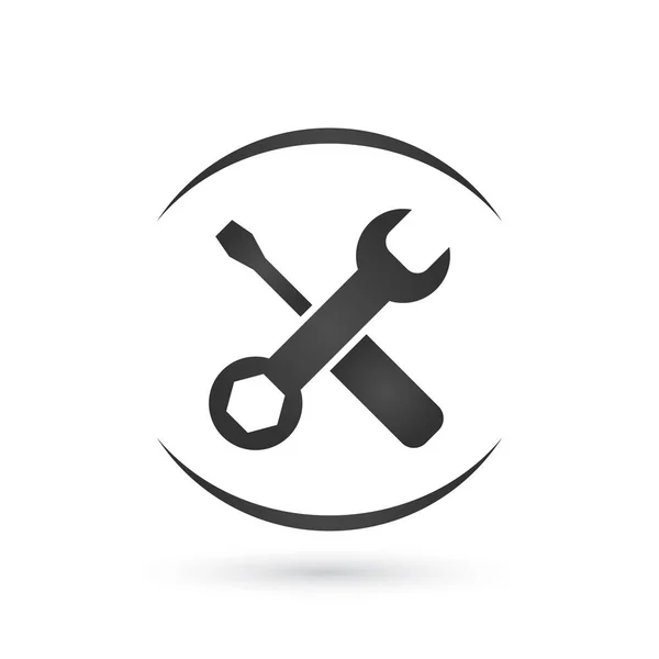 Tools-Symbol in der Sphäre, geschütztes Konzept. Vektor-Illustration isoliert auf weißem Hintergrund. — Stockvektor