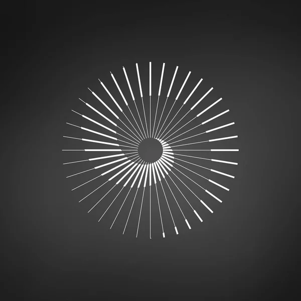 Logotipo Espiral Solar Símbolo Estilizado Simples Ilustração Vetorial —  Vetores de Stock