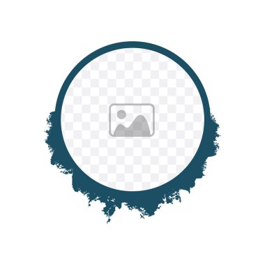 Modern daire şekli veya fotoğraf çerçevesi. Vektör grafik tasarım.