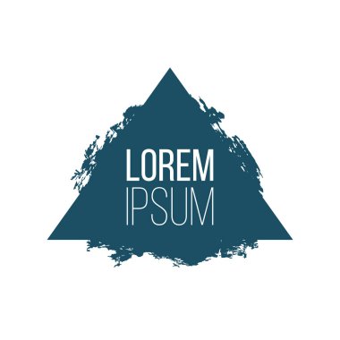 Grunge tarzı ile sadelik geometrik üçgen şekli. karışık stiller. Vektör motivasyon teklif. Grunge poster. Tipografik bilgelik kart baskı, duvar posteri için. vektör çizim