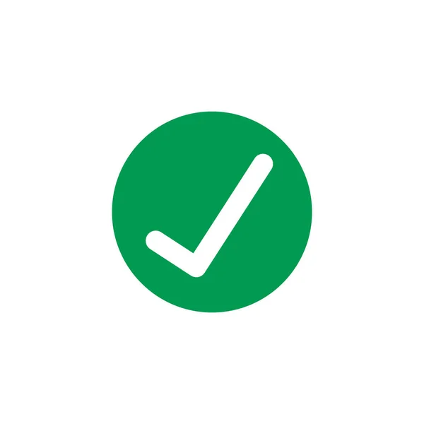 Marque Marca Círculo Verde Ilustração Vetorial Isolada Sobre Fundo Branco — Vetor de Stock