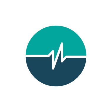 logo şablonu, logo şablonu basit Healht bakım, Sağlık Merkezi Logo tasarımı, vektör illüstrasyon izole beyaz arka plan üzerinde daire basit darbe