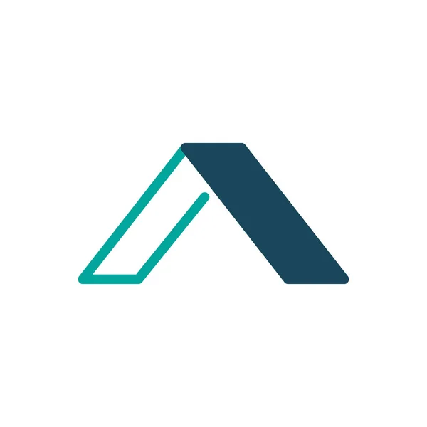 Elegante Eerste Letter Logo Ontwerpsjabloon Vectorillustratie Geïsoleerd Witte Achtergrond — Stockvector