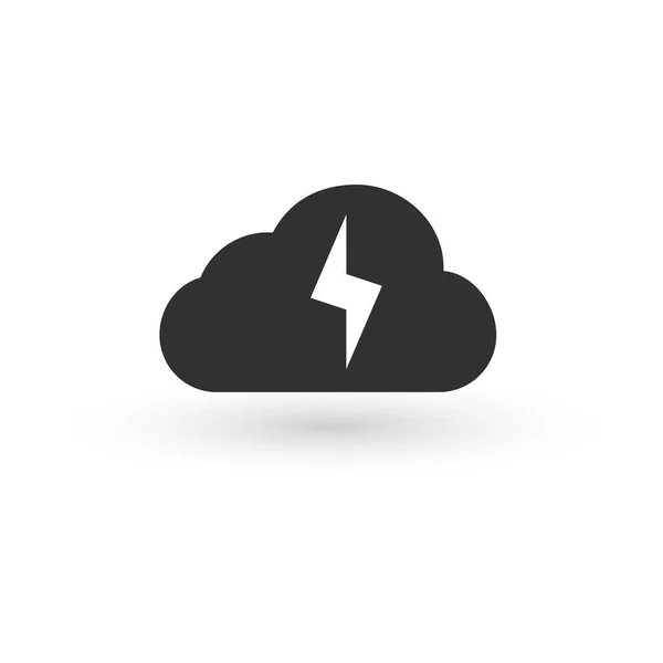 Icono del logotipo de Cloud Lighting. ilustración vectorial aislada sobre fondo blanco . — Vector de stock