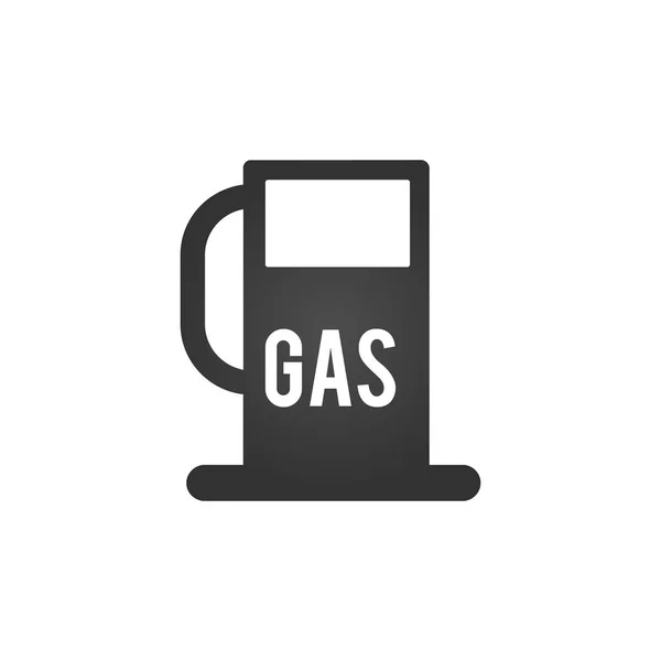 Ikona Stacji Benzynowej Stacja Benzynowa Koncepcja Symbol Wektor Ilustracja Białym — Wektor stockowy