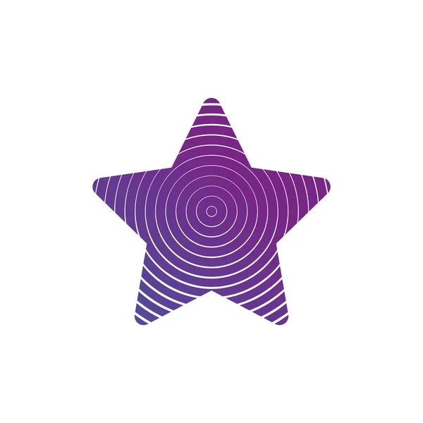 Star λογότυπο. Ελάχιστη αφηρημένο σύμβολο. Γεωμετρικό σχέδιο. Corcles ως στοιχείο του star. Εικονογράφηση διάνυσμα που απομονώνονται σε λευκό φόντο. — Διανυσματικό Αρχείο