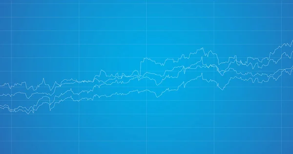 Hisse Senedi Piyasasında Finansal Kavramlar Raporlar Için Diyagramları Ile Ekonomik — Stok Vektör