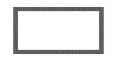 Çizgili çerçeve şablonu. Beyaz arka plan üzerinde izole vektör çizim.