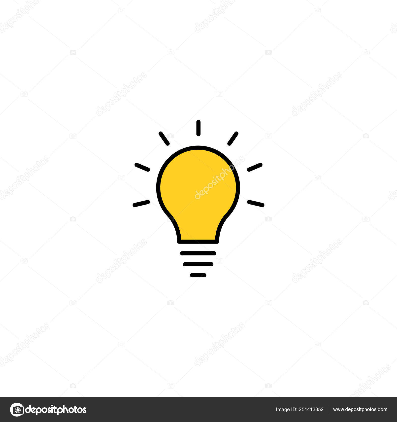 Premium Vector  Good idea, sign. symbols with lettering good idea with  light bulb. trendy flat vector on white background. solution symbol, lamp  icon, idea. vector illustration
