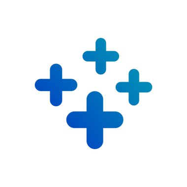 Soyut çapraz veya artı işaretler. Vektör Illustration beyaz arka planda yalıtılmış