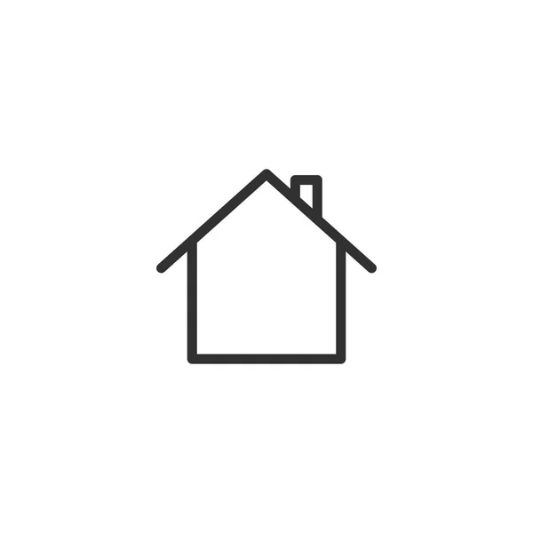 Icône de la maison dans le style plat à la mode isolé sur fond. home icon page symbole pour votre site web design home icon logo, app, UI. icône d'accueil — Image vectorielle