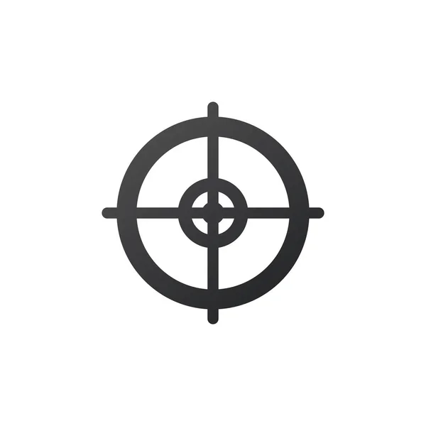 Target aim scope icon, vector illustration isolated on white background. — Stock Vector