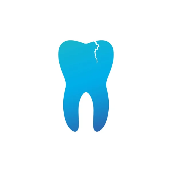 Próchnicy dentystyczne, ból zęba, pęknięte złe zęby, wapień. chore zęby i jamy ustnej. na niebieskim tle. ilustracja na białym tle wektor. — Wektor stockowy