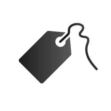 fiyat etiketi simgesi, büyük satış, ticari simge. beyaz arka planda yalıtılmış vektör çizimi.