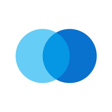 iki çakış çevreleyen tasarım vektör ve pazarlama iş akışı düzeni, yıllık rapor, web tasarımı için kullanılabilir. Adımlar veya süreçler ile iş konsepti