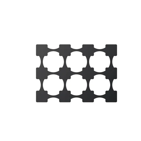 Boîte vectorielle abstraite fond. Illustration de technologie moderne avec structure carrée. abstraction géométrique numérique avec des lignes et des points. Illustration vectorielle de stock isolée sur fond blanc . — Image vectorielle