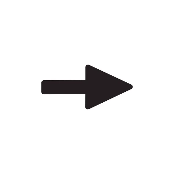 Right arrow symbol icon. Stock Vector illustration isolated on white background. — Stock vektor