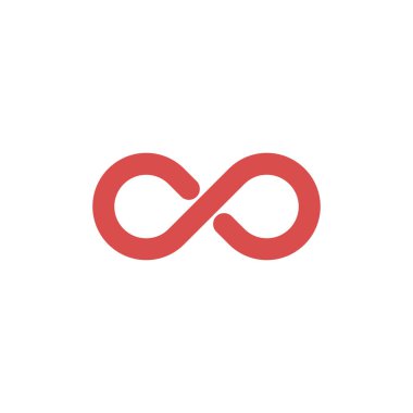 Sınırsız Soyut Vektör Logo Şablonu. Sonsuzluk Sembol Konsepti. Sonsuz İşaret. Sonsuzluk Simgesi. Stok vektör illüstrasyonu beyaz arkaplanda izole edildi.