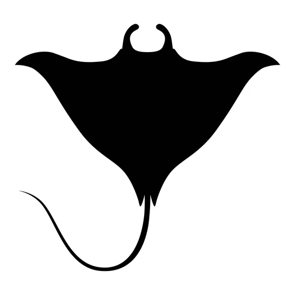 Symbol Rejnok Izolované Černý Znak Bílém Pozadí Vektorové Ilustrace — Stockový vektor