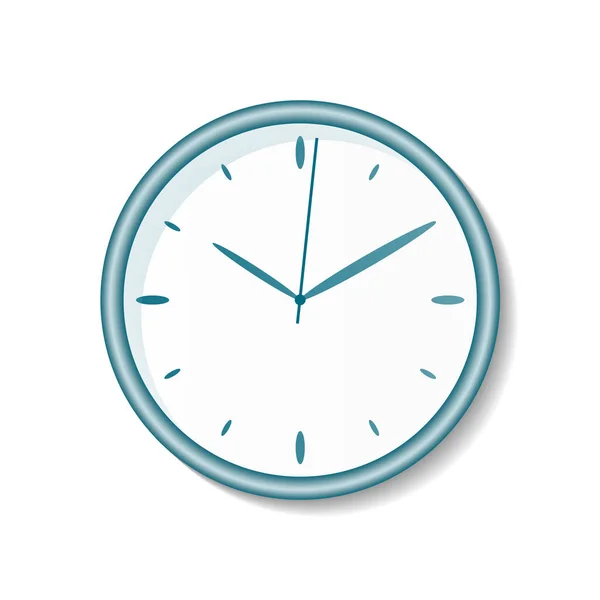Ícone Relógio Escritório Parede Projeto Modelo Close Vetor Mock Para — Vetor de Stock