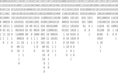 İkili kod arka planı. İkili kod arkaplanı yayınlanıyor. Dijital teknoloji duvar kağıdı. Siber veriler, şifre çözme ve şifreleme. Hacker geçmişi. Vektör illüstrasyonu