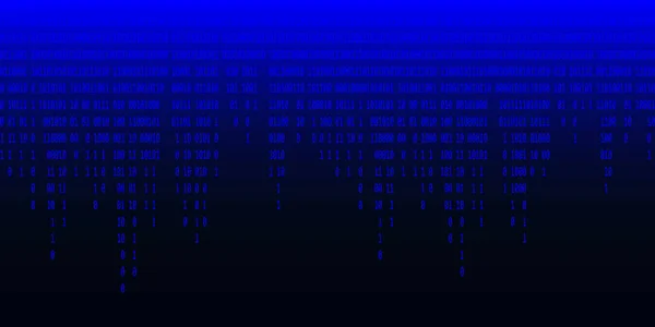 Pozadí Binárního Kódu Probíhá Vysílání Pozadí Binárního Kódu Tapeta Digitální — Stockový vektor