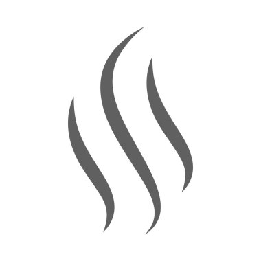 Simgesi Buhar üzerinde izole beyaz arka plan. Vektör çizim 