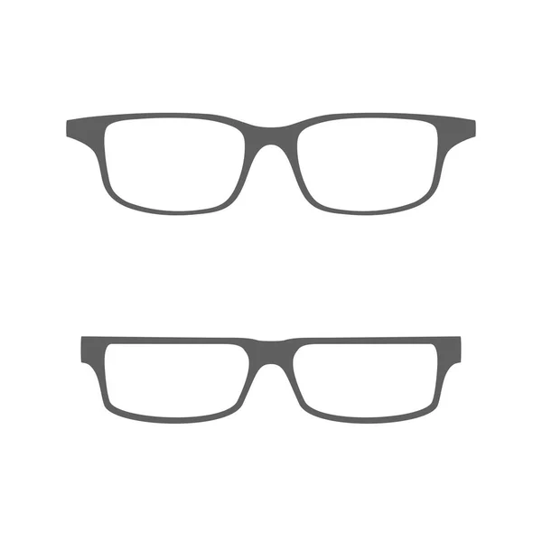 Icona Degli Occhiali Simbolo Degli Occhiali Segni Isolati Sfondo Bianco — Vettoriale Stock