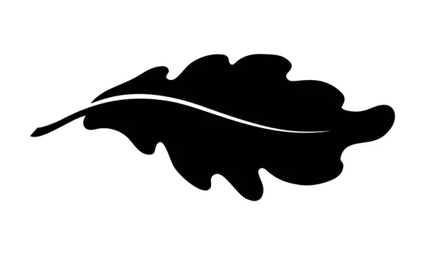 Dubový List Ikona Izolovaných Bílém Pozadí Dubový List Vektorové Logo — Stockový vektor