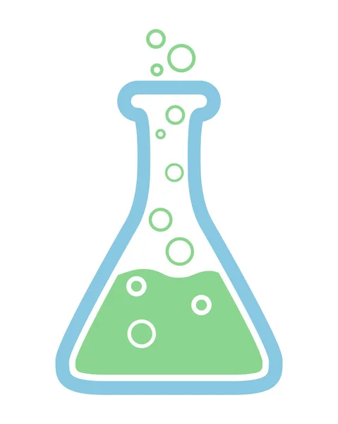 Icona Del Laboratorio Firma Fiaschetta Isolata Sfondo Bianco Simbolo Scientifico — Vettoriale Stock