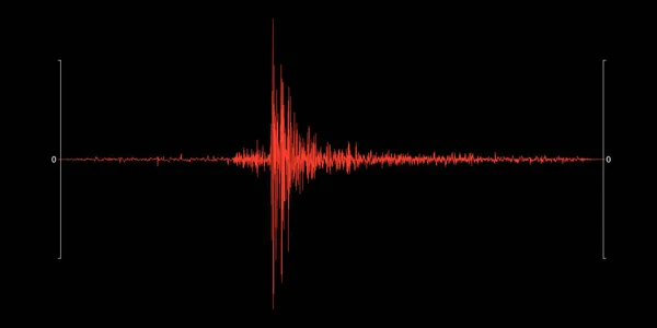 Seismogram Earthquake Seismic Activity Record Vector Illustration — Stock Vector