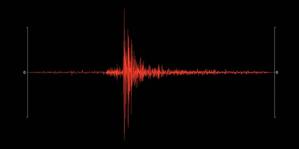 Сейсмограма Землетрусу Запис Сейсмічної Активності Векторні Ілюстрації — стоковий вектор