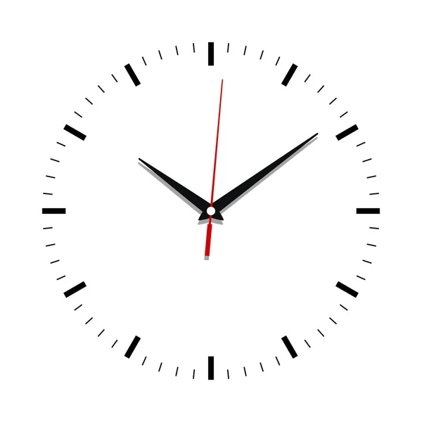 Icône Visage Horloge Montre Symbole Isolée Sur Fond Blanc Modèle — Image vectorielle