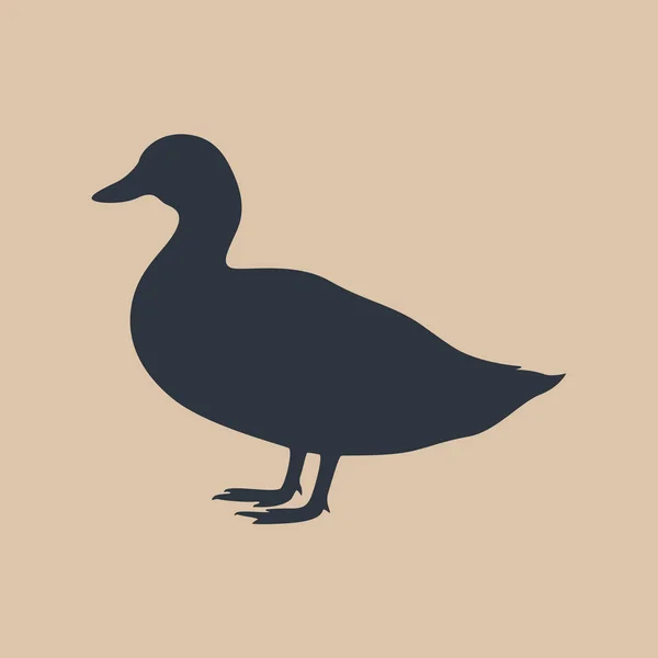 Signo de pato — Vector de stock