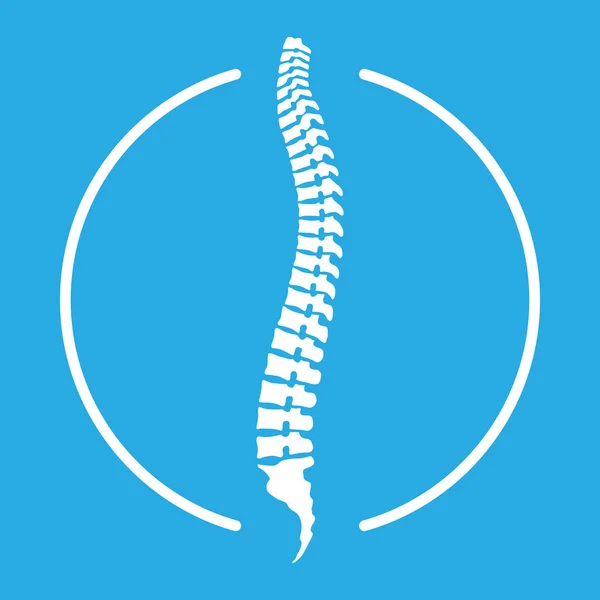 Icono de columna vertebral — Vector de stock