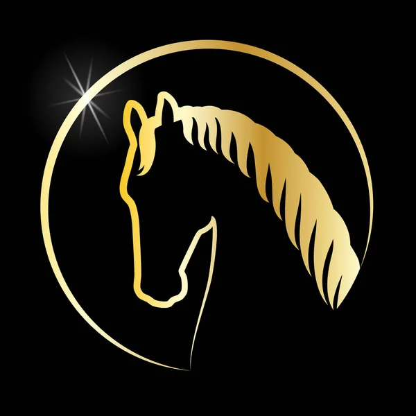 Złotego konia — Wektor stockowy