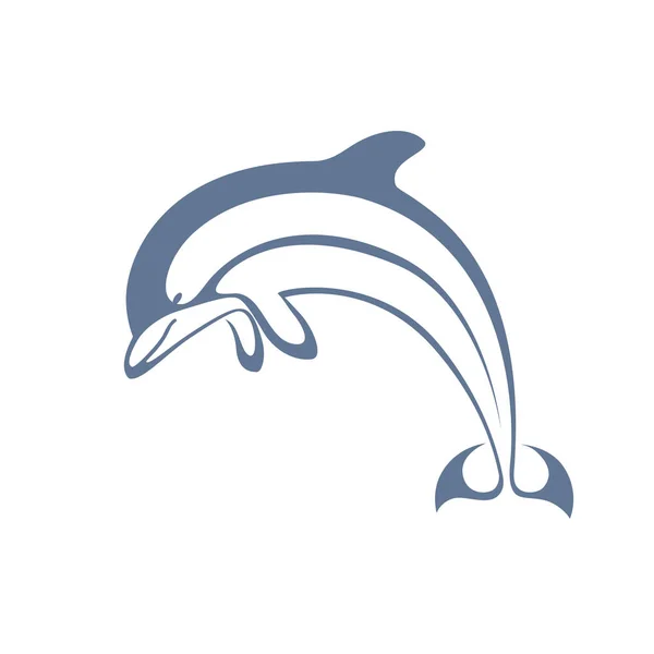 Dolphin jump — Stock Vector