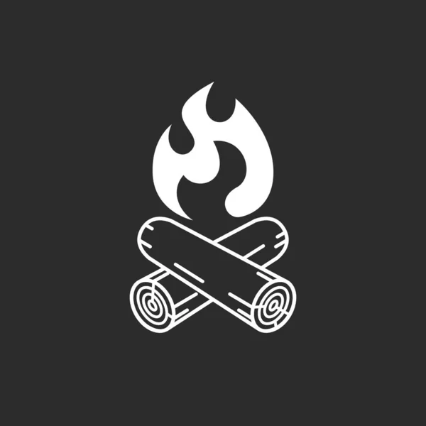 Campfire symbol — Stock Vector