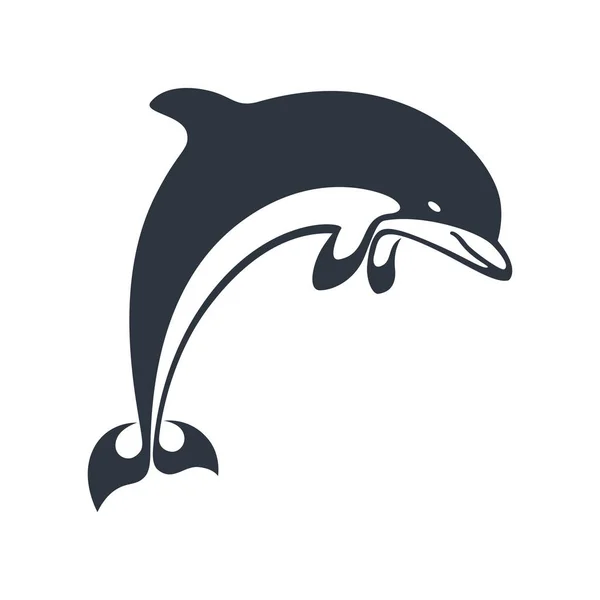 Dolphin ikona — Stockový vektor